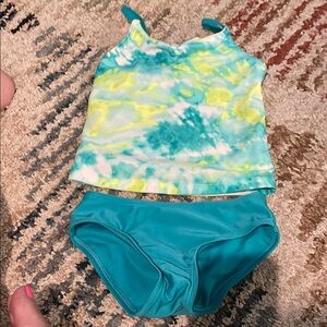 Magic Turquoise and White Swimwear